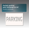 Pochoir avec le texte PARKING pour marquage au sol
